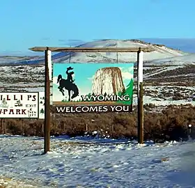 Welcome sign