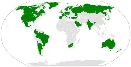 Worldwide Xbox/Games for Windows Live availability map