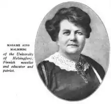 Aino Malmberg, from a 1917 publication.